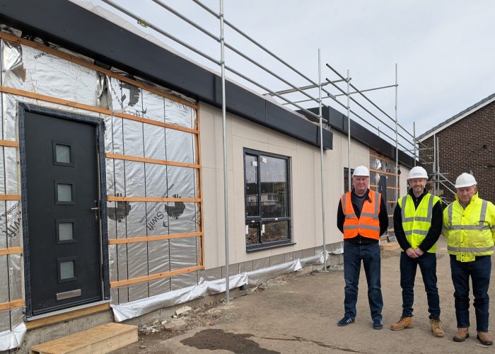 Work progressing well on Amble’s affordable bungalows